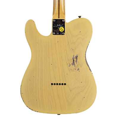 Fender Custom Shop 1951 Nocaster Relic Akçaağaç Klavye Faded Aged Nocaster Blonde Elektro Gitar